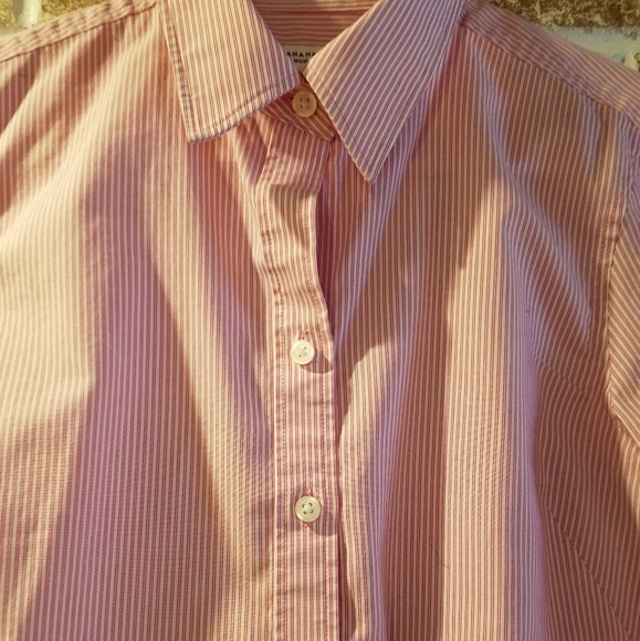 Banana Republic womens striped button down - Picture 4 of 7